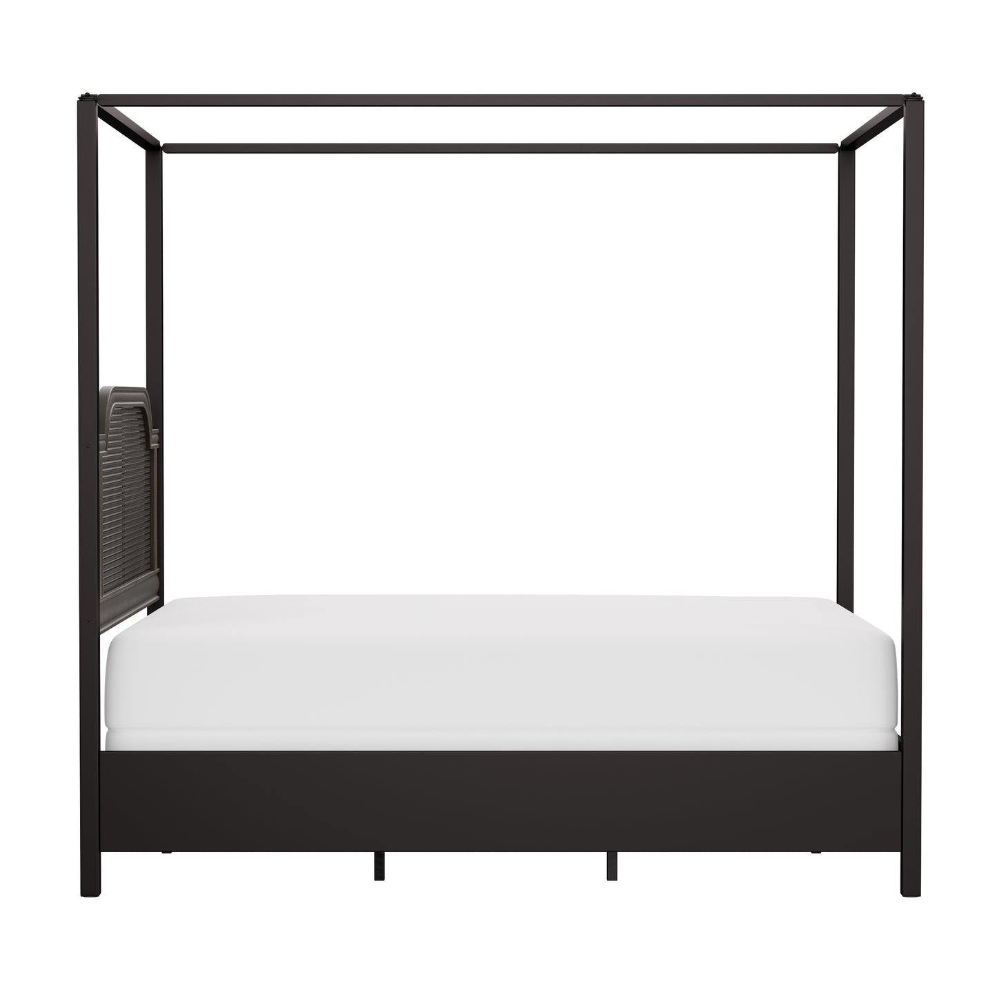 Hillsdale Furniture Melanie Wood and Metal Queen Canopy Bed, Oiled Bronze