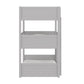 Living Essentials by Hillsdale Capri Wood Triple Bunk Bed, Gray