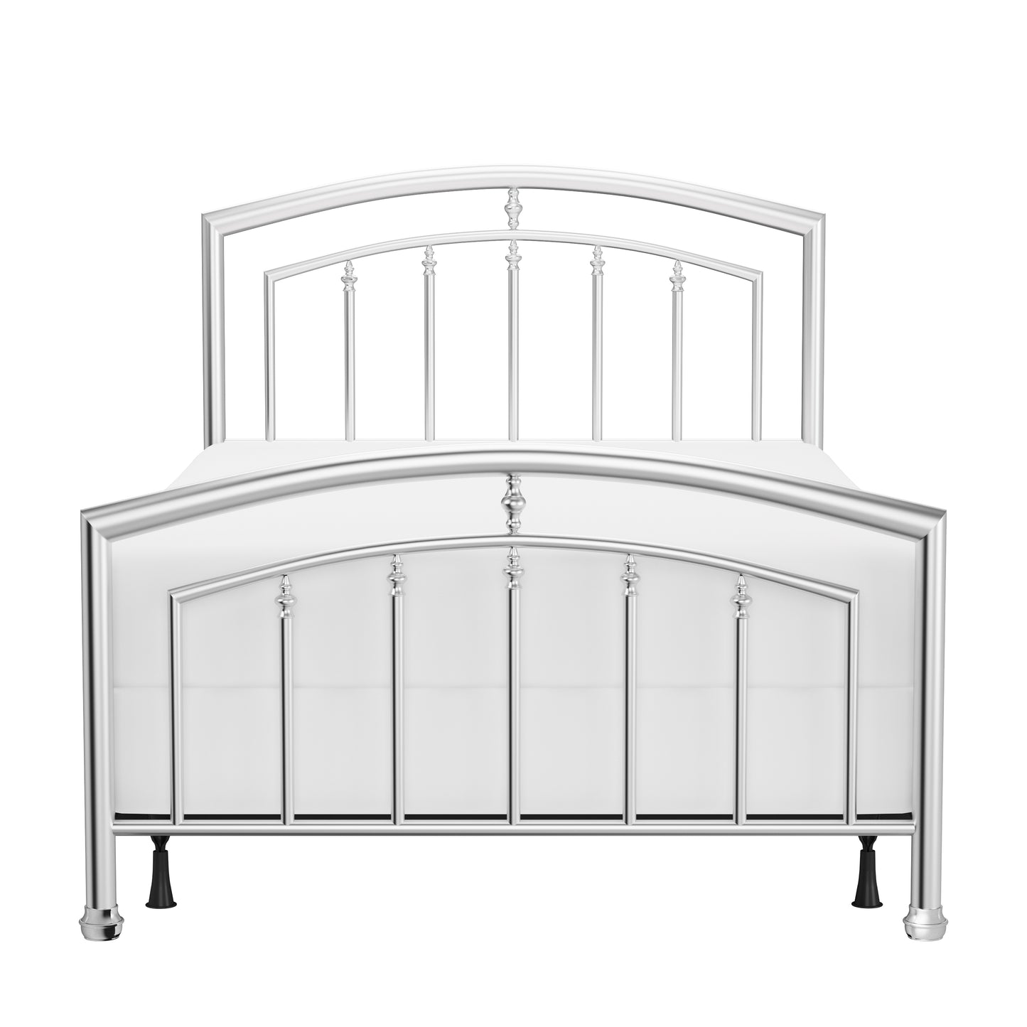 Hillsdale Furniture Claudia Full Metal Bed, Matte Nickel