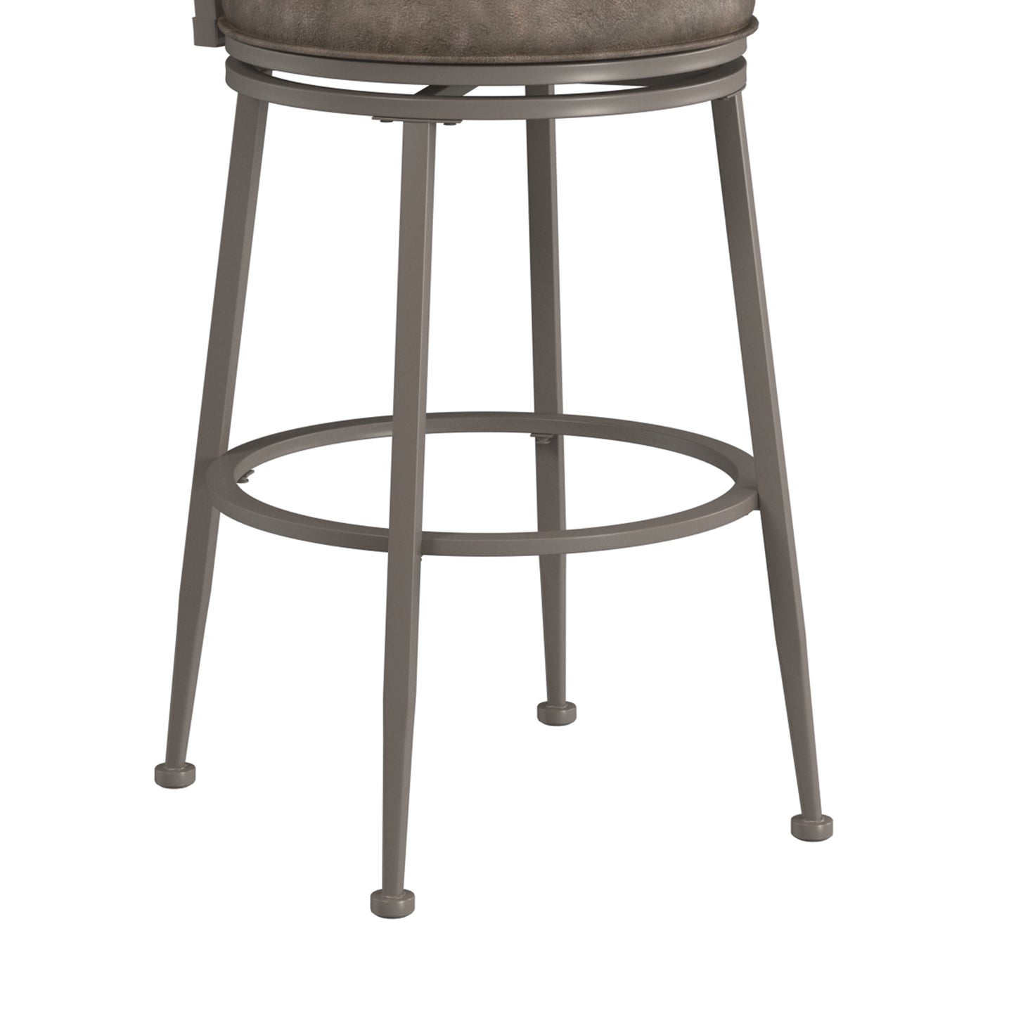 Hillsdale Furniture Hutchinson Metal Bar Height Swivel Stool, Pewter