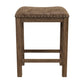 Hillsdale Furniture Willow Bend Wood Backless Counter Height Stool, Set of 2, Antique Brown Walnut