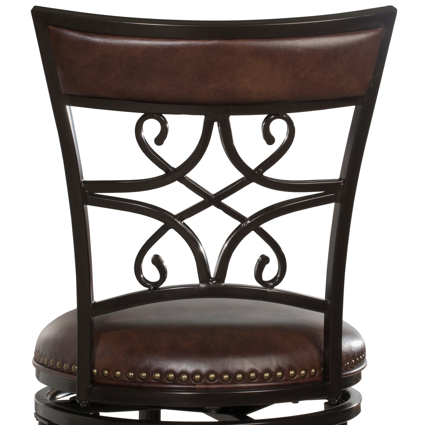 Hillsdale Furniture Seville Metal Counter Height Swivel Stool, Brown Shimmer