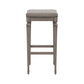 Hillsdale Furniture Vetrina Wood Backless Counter Height Stool, Weathered Gray