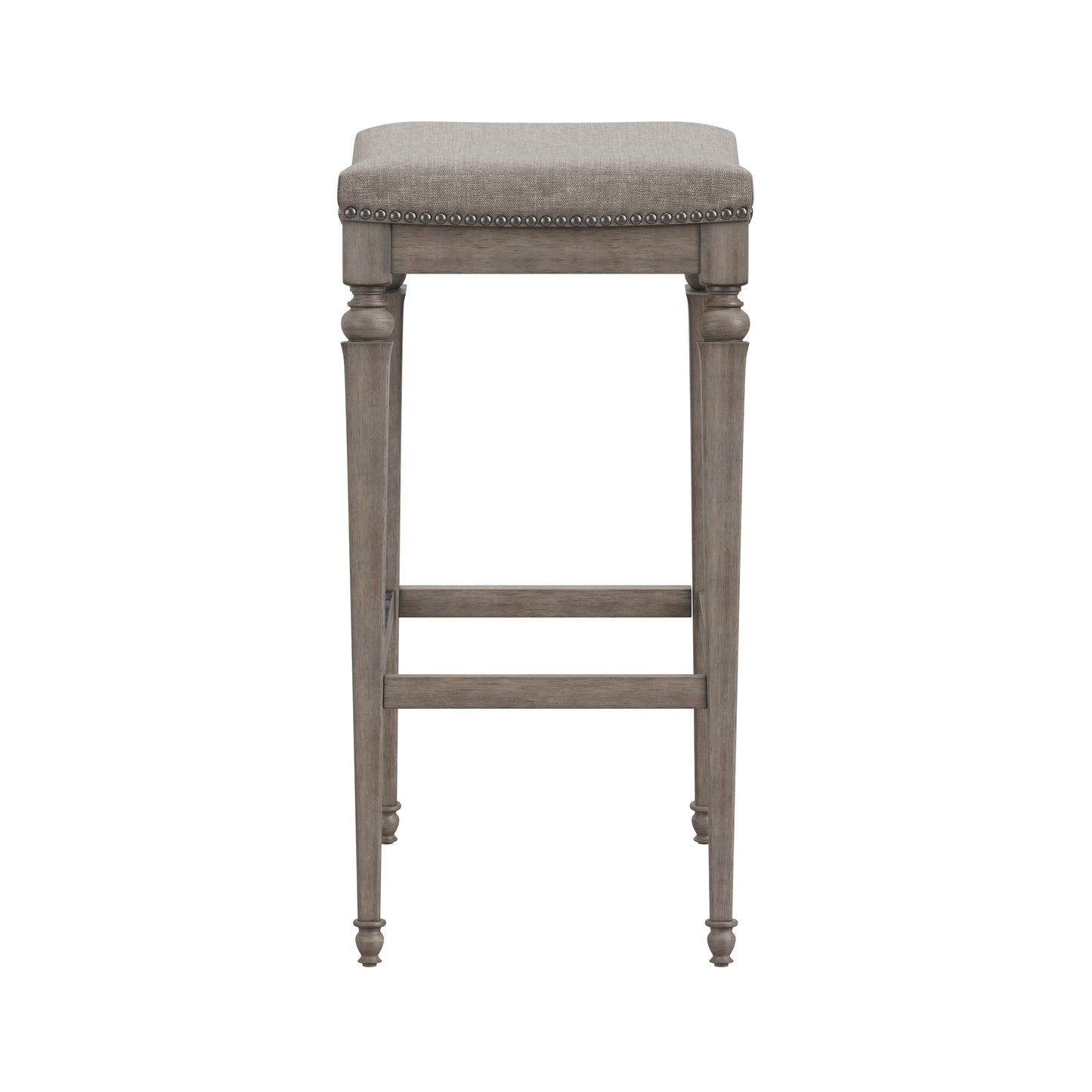 Hillsdale Furniture Vetrina Wood Backless Counter Height Stool, Weathered Gray