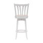 Hillsdale Furniture Savana Wood Bar Height Swivel Stool, White