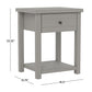 Living Essentials by Hillsdale Harmony Wood Accent Table, Gray