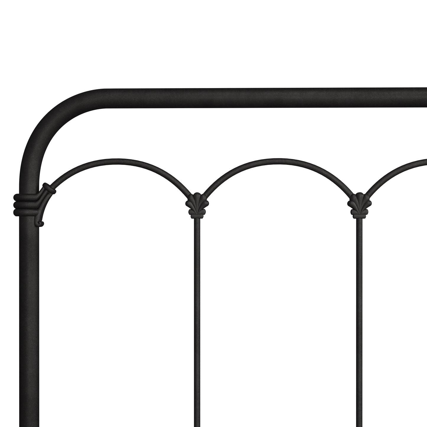 Hillsdale Furniture Jocelyn Queen Metal Bed, Black Sparkle