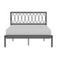 Hillsdale Furniture Naomi Queen Metal Bed, Gray