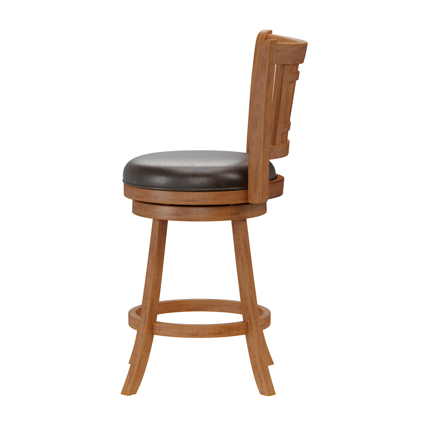 Hillsdale Furniture Fairfox Wood Counter Height Swivel Stool, Oak