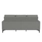 Hillsdale Furniture Matthew Upholstered Reversible Chaise Sectional, Smoke