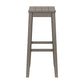 Hillsdale Furniture Fiddler Wood Backless Bar Height Stool, Aged Gray