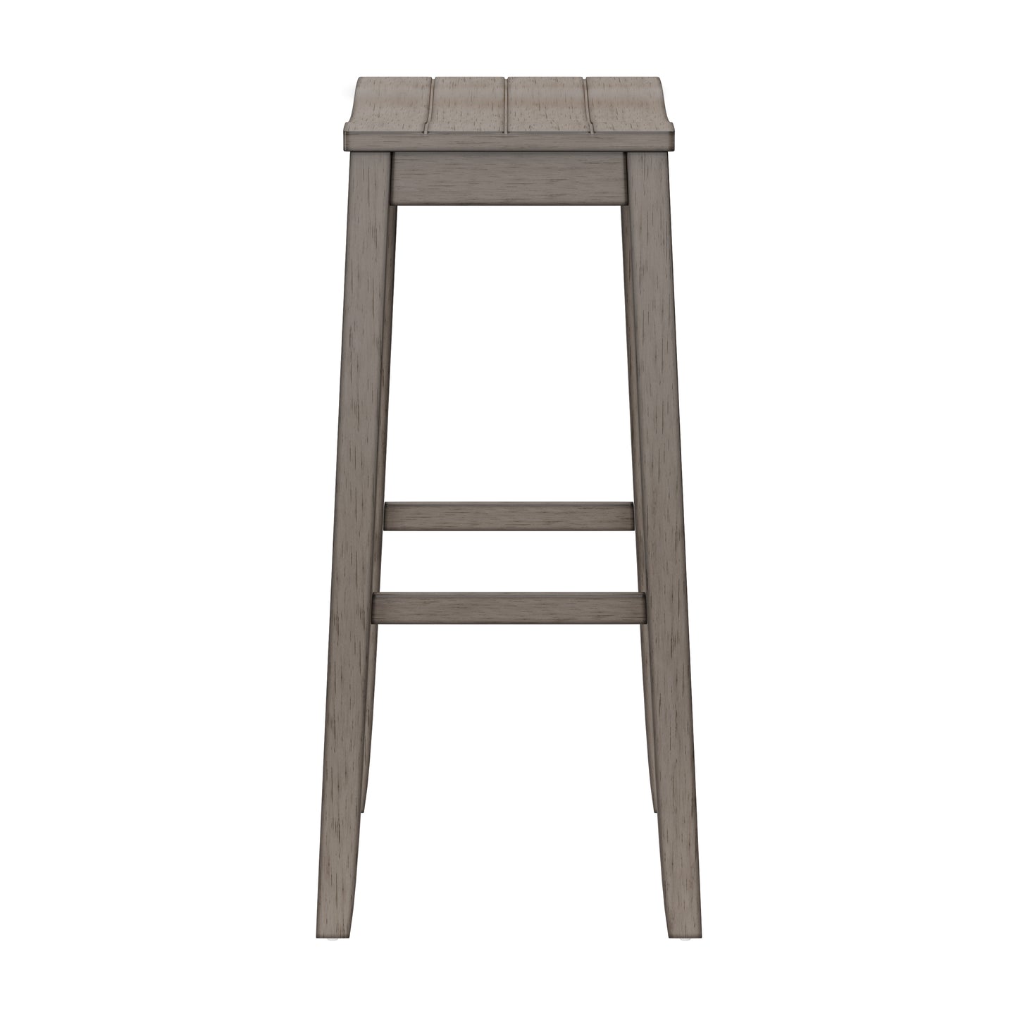 Hillsdale Furniture Fiddler Wood Backless Bar Height Stool, Aged Gray