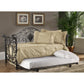 Hillsdale Furniture Mercer Metal Twin Daybed with Roll Out Trundle, Antique Brown