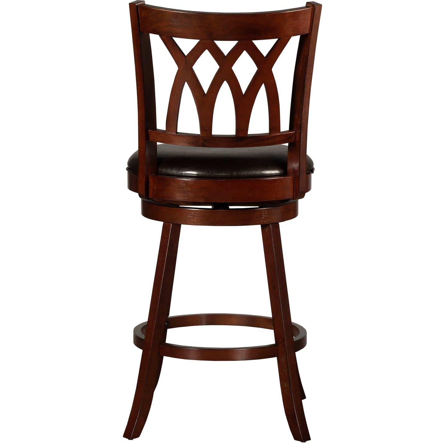 Hillsdale Furniture Tateswood Wood Bar Height Swivel Stool, Cherry