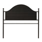 Hillsdale Furniture Cumberland King Metal Bed, Textured Black