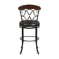 Hillsdale Furniture Dundee Commercial Grade Metal Bar Height Swivel Stool, Dark Coffee