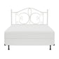 Hillsdale Furniture Ruby Full/Queen Metal Headboard with Frame, Textured White