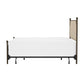 Hillsdale Furniture McArthur King Metal and Upholstered Canopy Bed, Bronze with Linen Stone Fabric