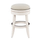 Hillsdale Furniture Tillman Wood Backless Counter Height Swivel Stool, White