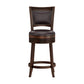 Hillsdale Furniture Lockefield Wood Counter Height Swivel Stool, Brown Cherry