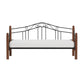 Hillsdale Furniture Madison Wood and Metal Twin Daybed, Black with Cherry Posts