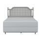 Hillsdale Furniture Melanie Wood and Cane Queen Headboard with Frame, French Gray