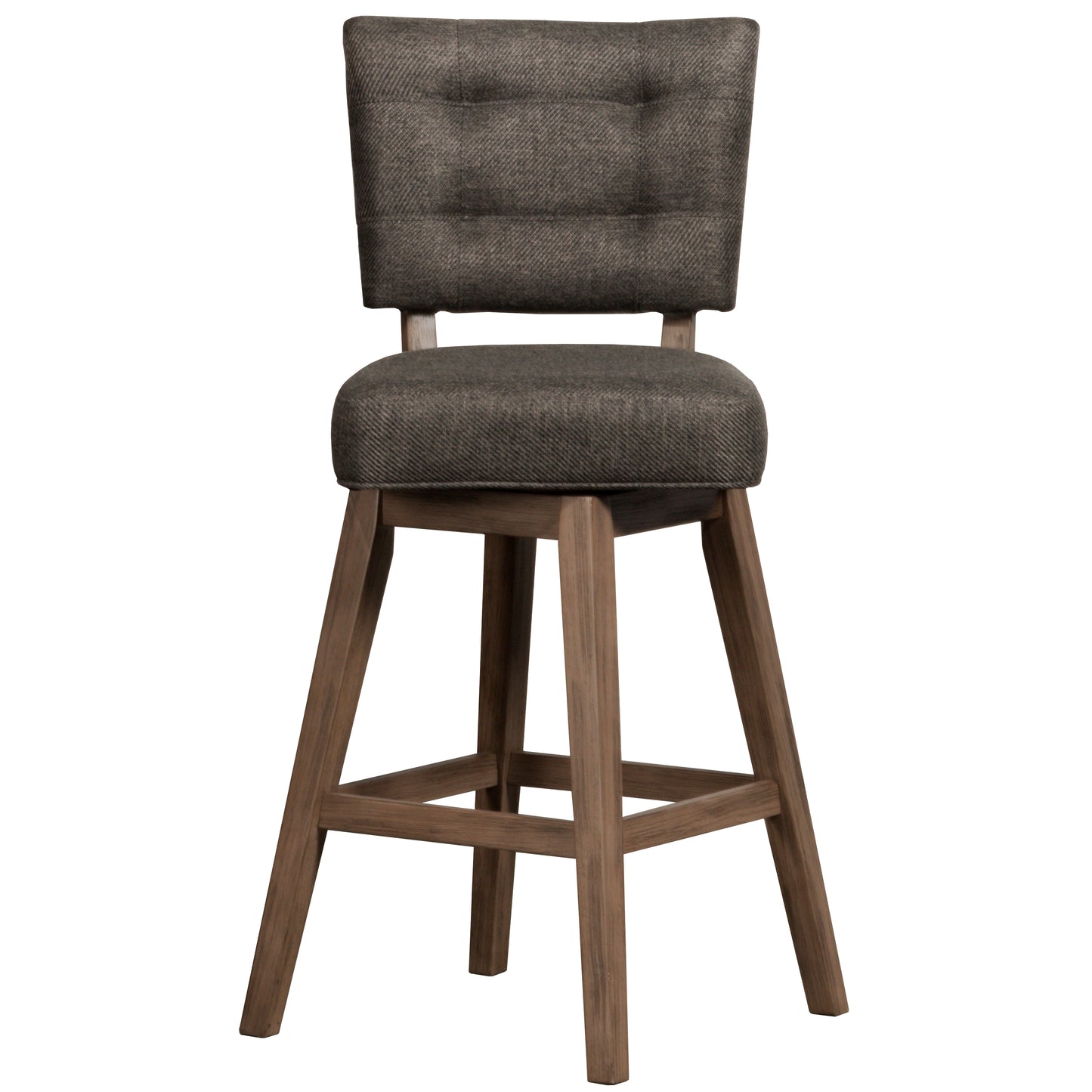 Hillsdale Furniture Lanning Wood Counter Height Swivel Stool, Weathered Brown