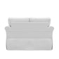 Hillsdale Furniture Faywood Upholstered Loveseat, Snow White