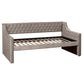 Hillsdale Furniture Jaylen Upholstered Twin Daybed, Silver Gray