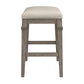 Hillsdale Furniture Arabella Wood Backless Counter Height Stool, Distressed Gray