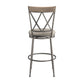 Hillsdale Furniture Stewart Metal Bar Height Swivel Stool, Aged Pewter