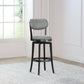 Hillsdale Furniture Sloan Wood Bar Height Swivel Stool, Black