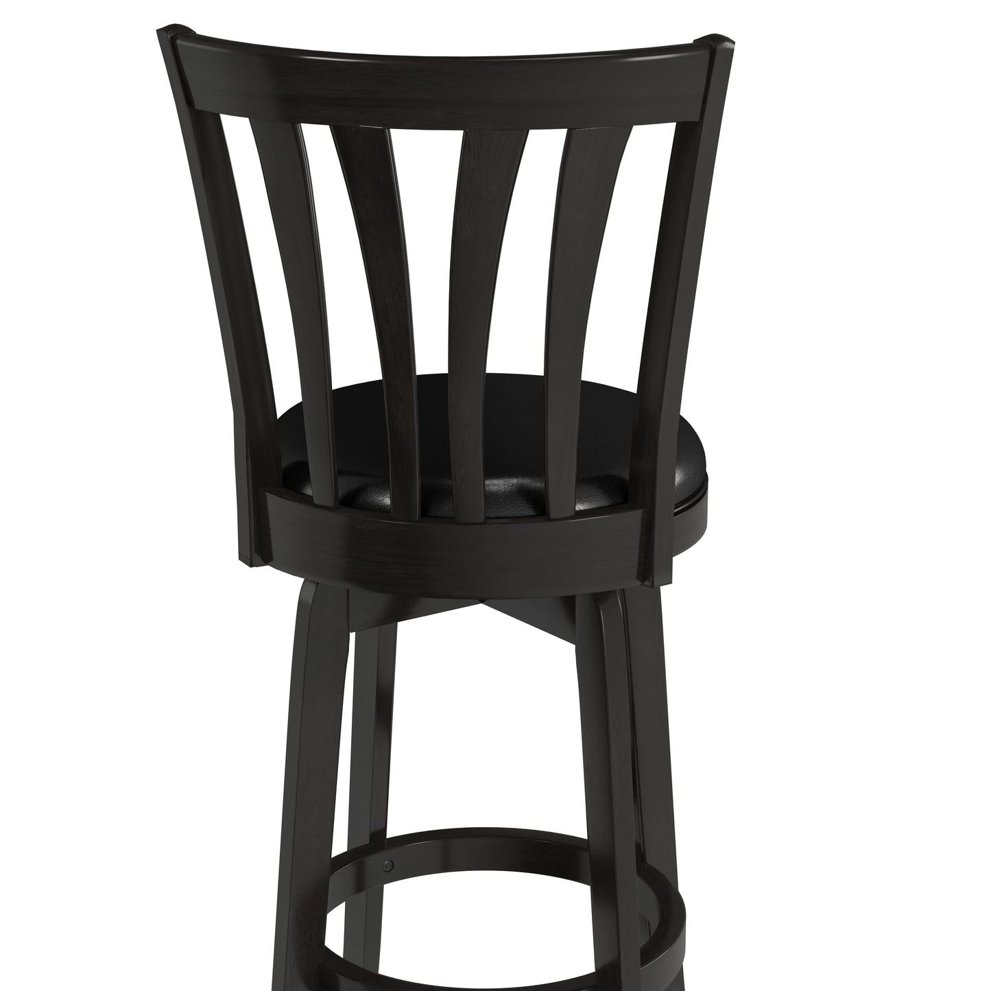 Hillsdale Furniture Savana Wood Bar Height Swivel Stool, Black