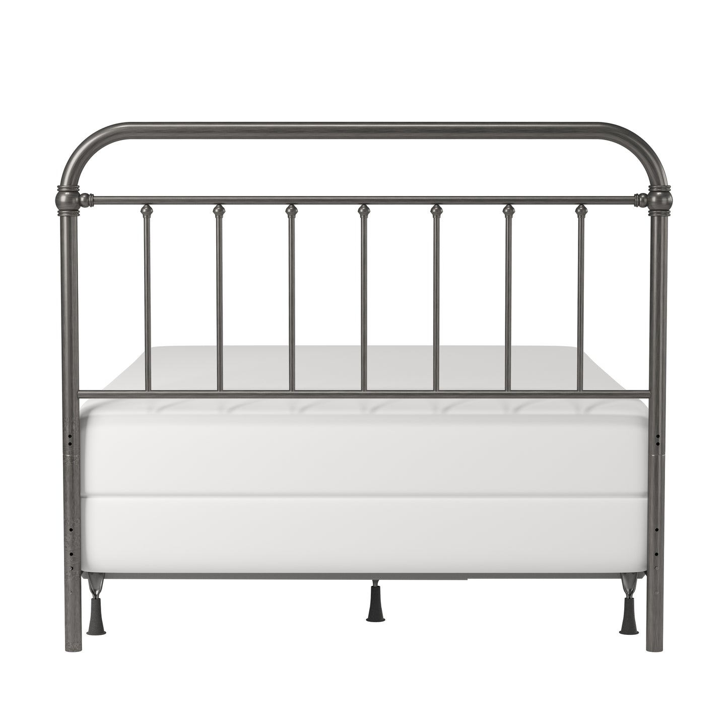 Hillsdale Furniture Kirkland Metal Full/Queen Headboard with Frame, Aged Pewter