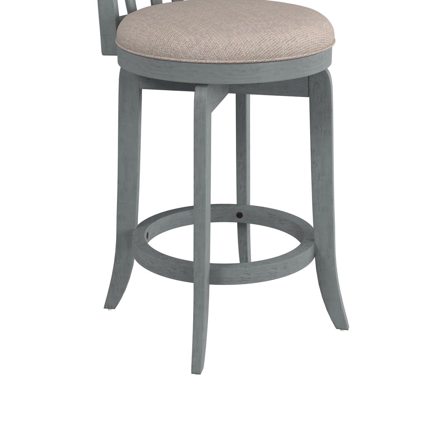 Hillsdale Furniture Savana Wood Counter Height Swivel Stool, Blue Wire Brush