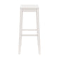 Hillsdale Furniture Fiddler Wood Backless Bar Height Stool, White