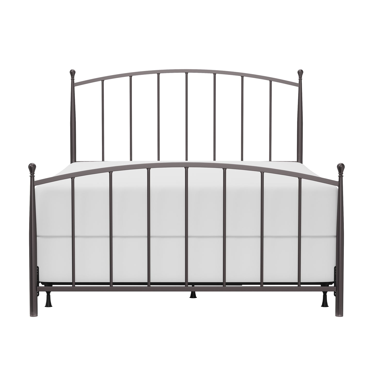 Hillsdale Furniture Warwick Queen Metal Bed with Frame, Gray Bronze