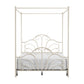 Hillsdale Furniture Dover Queen Metal Canopy Bed, Cream