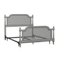 Hillsdale Furniture Melanie Wood and Cane Queen Bed, French Gray