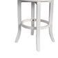 Hillsdale Furniture Bayberry Wood Bar Height Swivel Stool, White