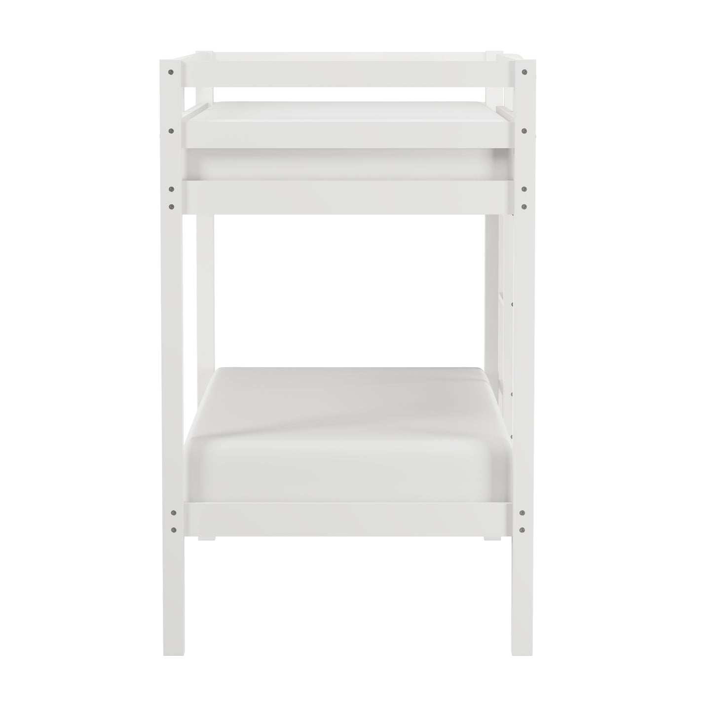 Hillsdale Kids and Teen Caspian Twin Over Twin Bunk Bed, White