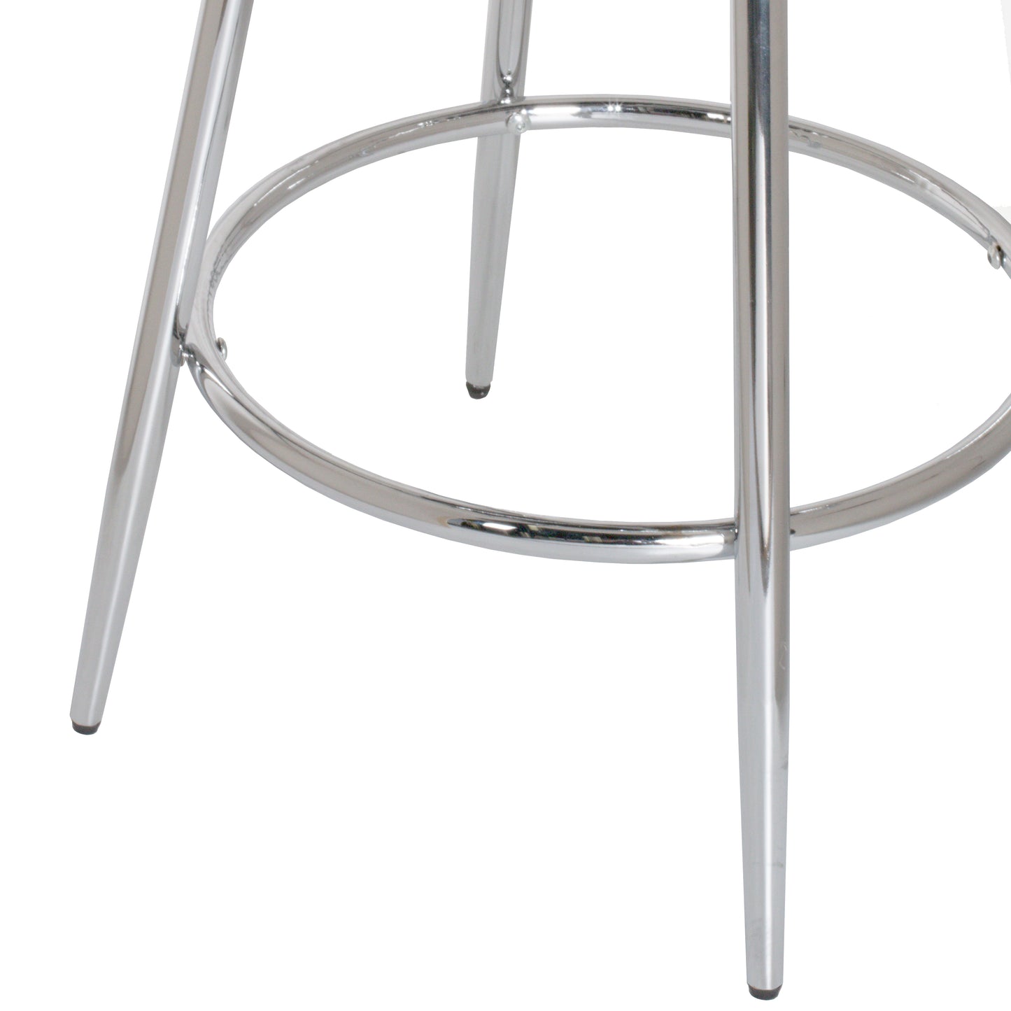 Hillsdale Furniture Bullock Metal Swivel Bar Height Stool, Silver Gray Velvet