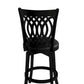 Hillsdale Furniture Van Draus Wood Bar Height Swivel Stool, Black