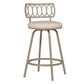 Hillsdale Furniture Canal Street Metal Adjustable Height Stool, Champagne Gold