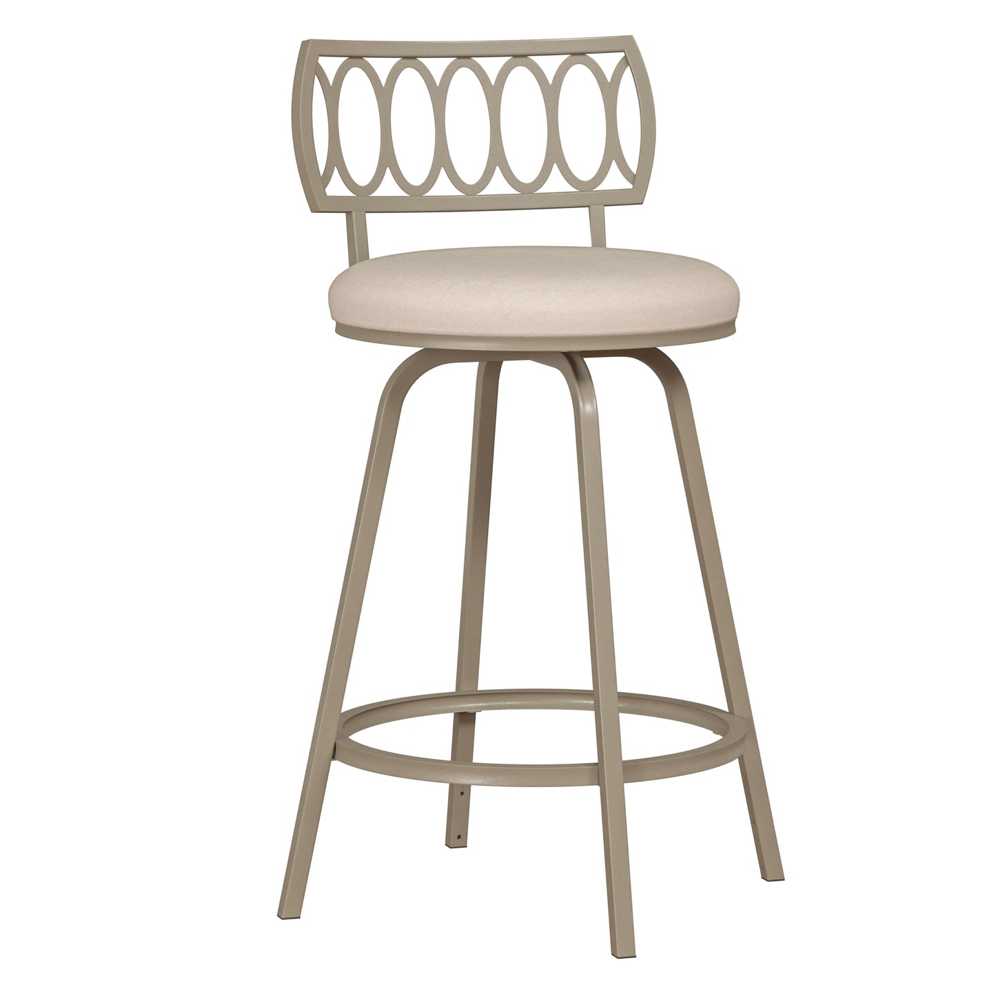 Hillsdale Furniture Canal Street Metal Adjustable Height Stool, Champagne Gold