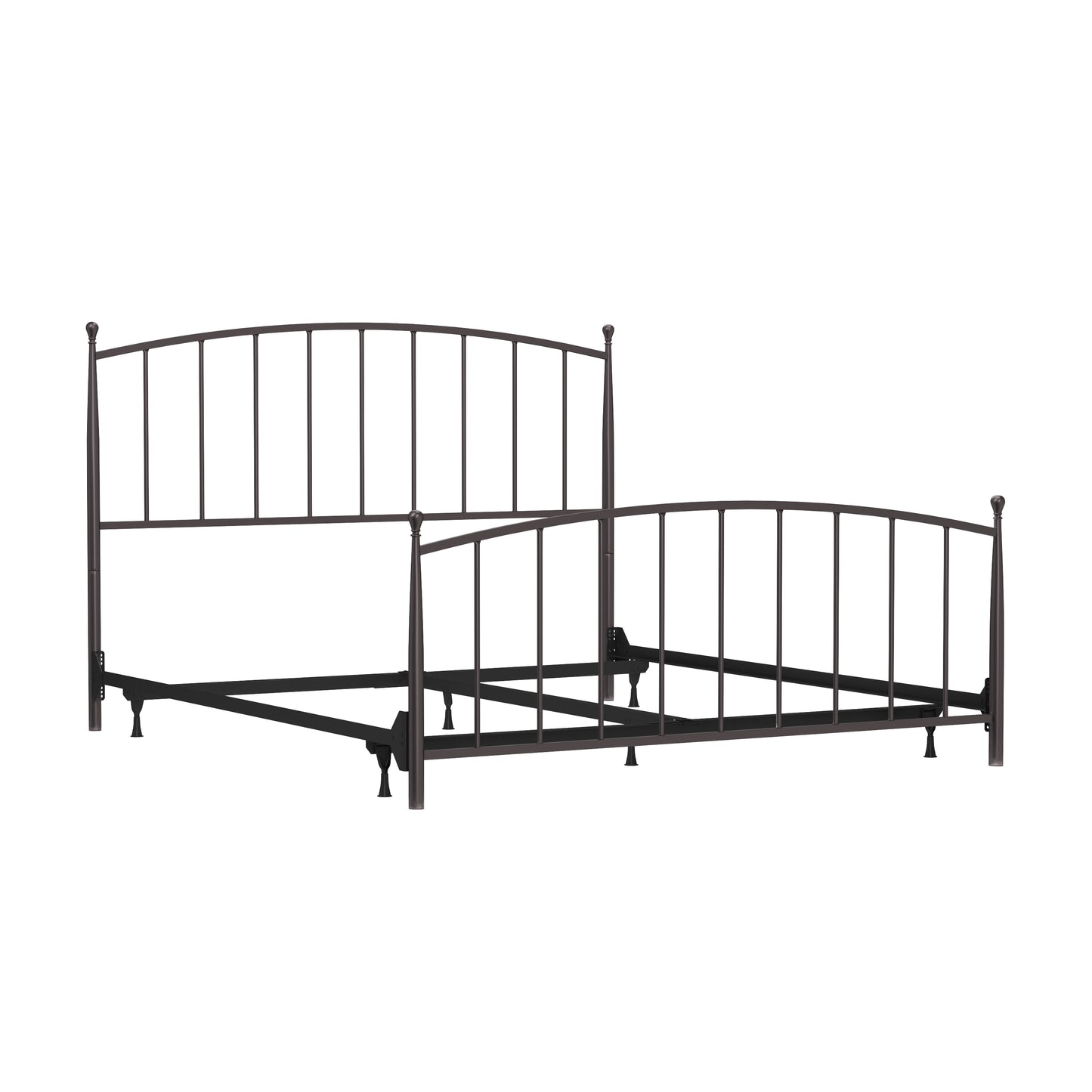 Hillsdale Furniture Warwick King Metal Bed, Gray Bronze