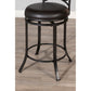 Hillsdale Furniture Trevelian Metal Swivel Counter Height Stool, Dark Coffee