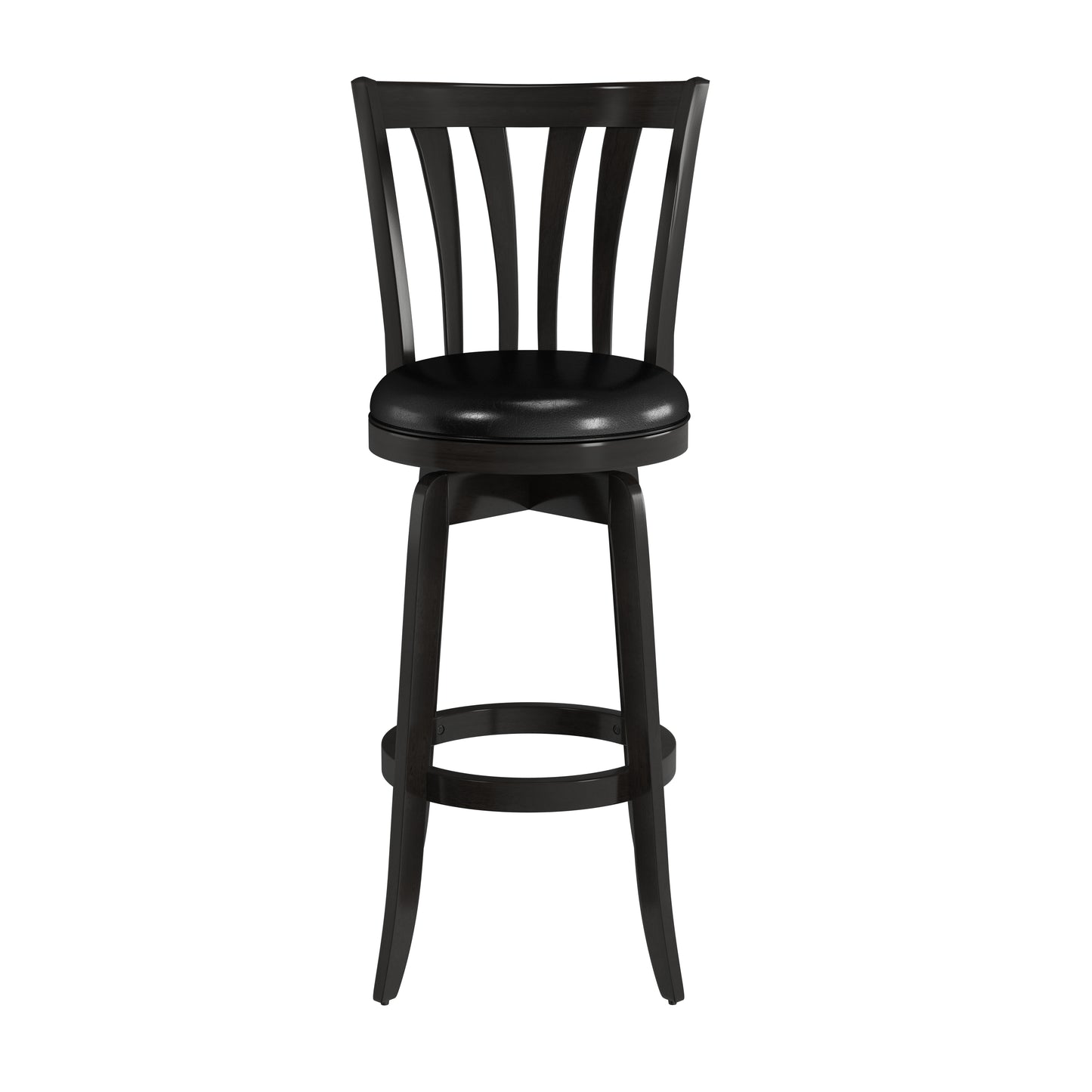 Hillsdale Furniture Savana Wood Bar Height Swivel Stool, Black