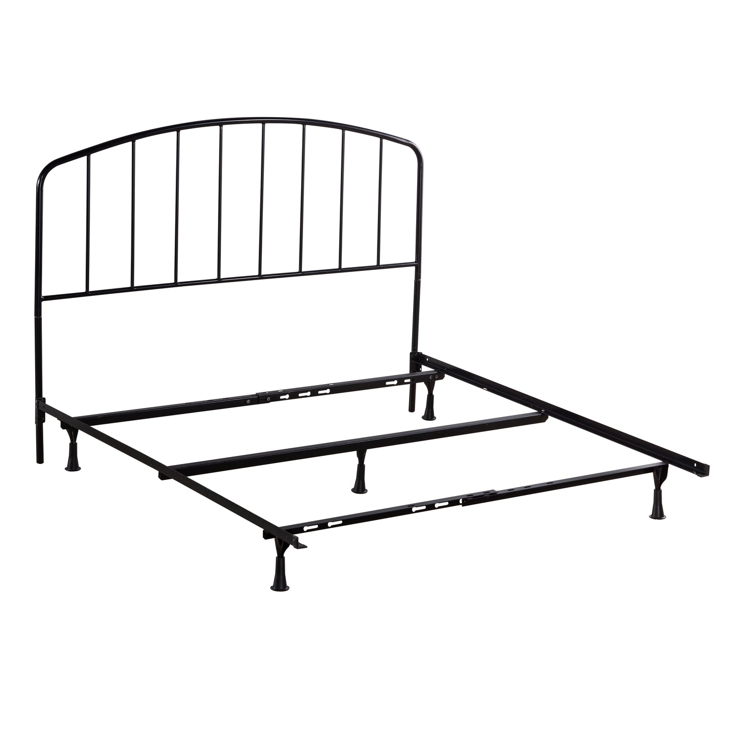 Hillsdale Furniture Tolland Metal Full/Queen Headboard with Frame, Satin Black