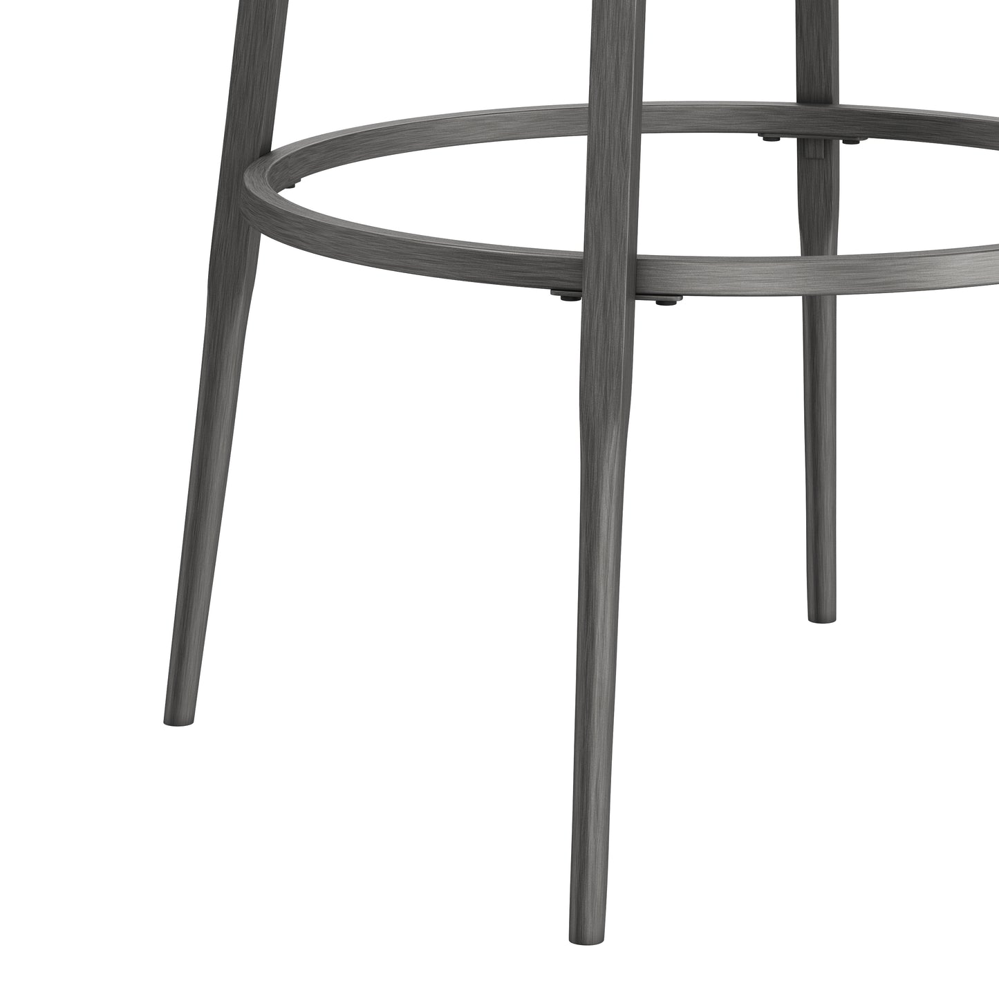 Hillsdale Furniture Garren Metal Bar Height Swivel Stool, Rubbed Pewter